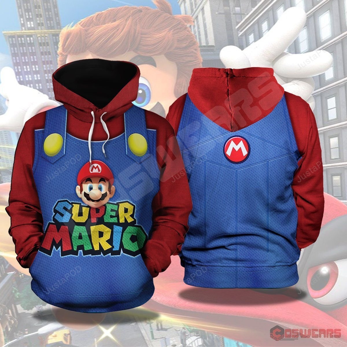 Super Mario Odyssey Mario Inspired 3D All Over Print Hoodie & Zip Hoodie