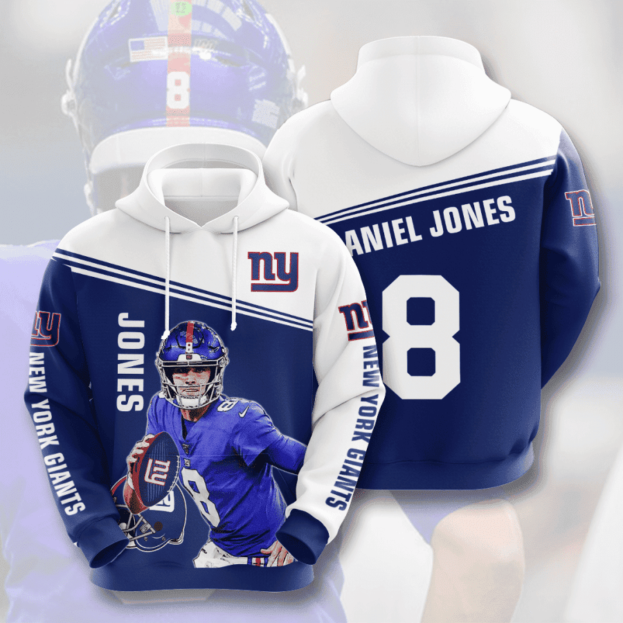 New York Giants 3D All Over Print Hoodie & Zip Hoodie
