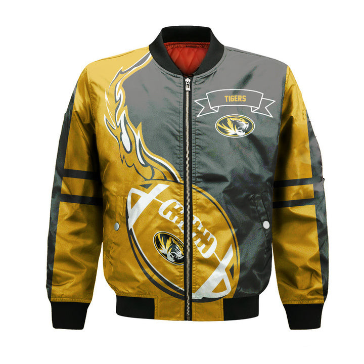 Missouri Tigers Gold Black Bomber Jacket V2