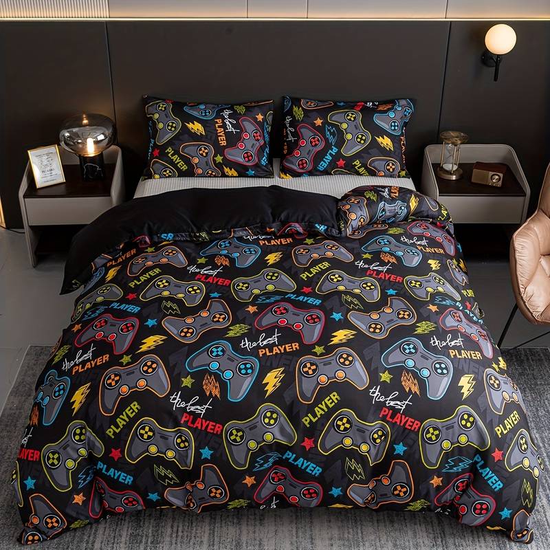 Game Bedding Set Game Console Player Pattern Duvet Covers