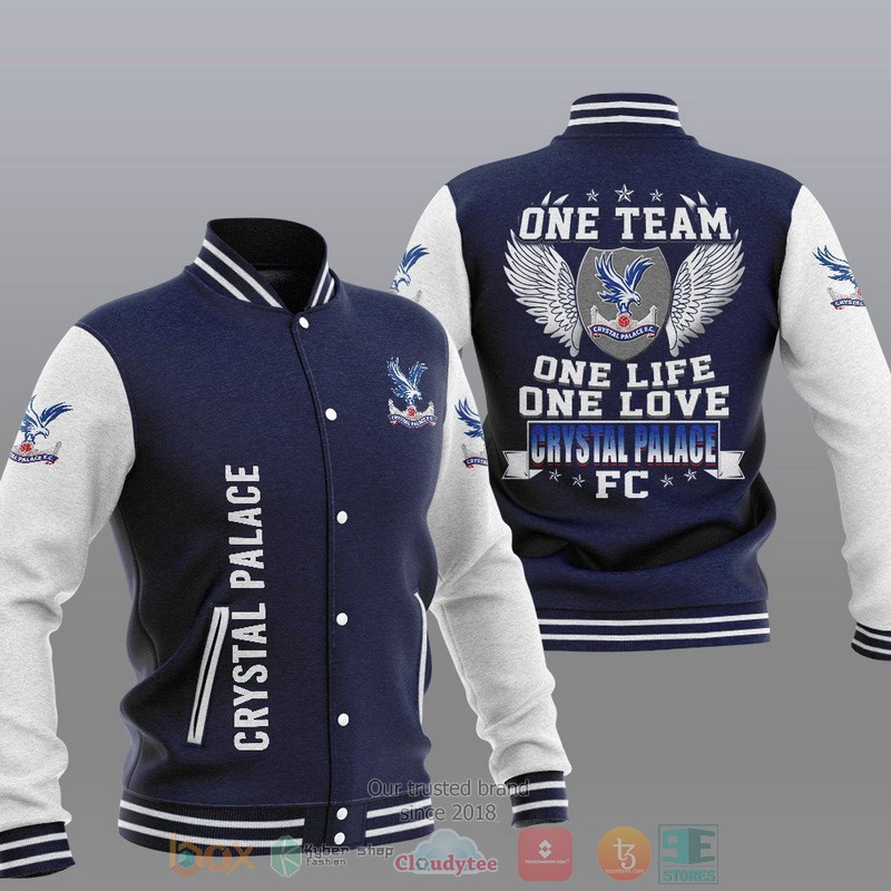 Crystal Palace FC Dark Blue One Team Baseball Jacket