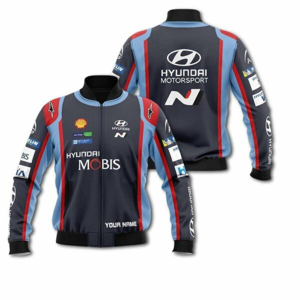 Personalized Hyundai Motorsport Mobis Racing Bomber Jacket 888 166