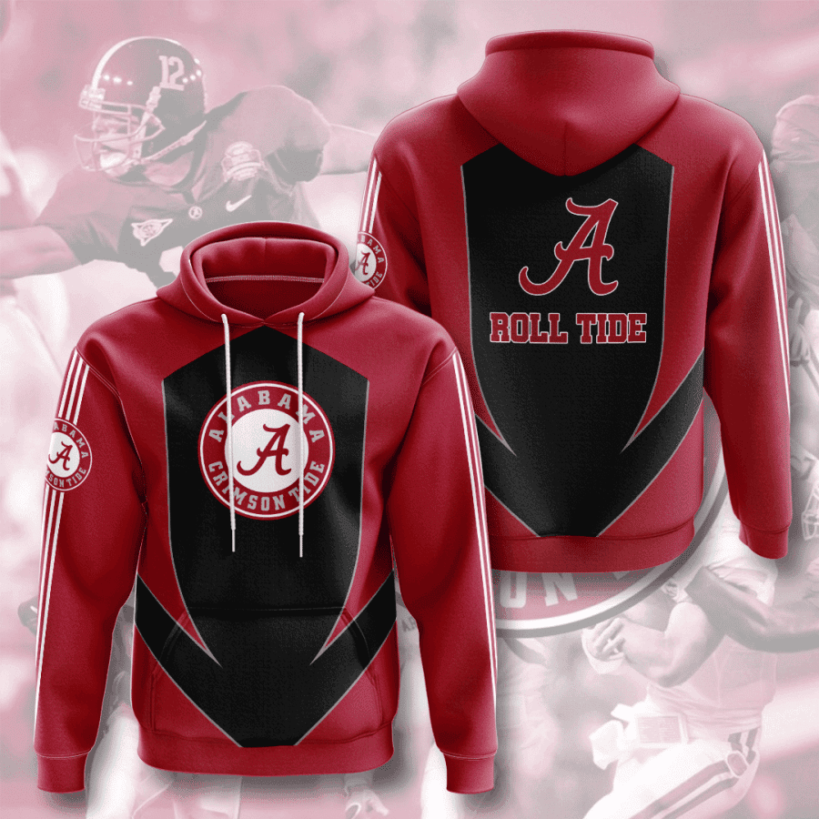 Alabama Crimson Tide 3D All Over Print Hoodie & Zip Hoodie