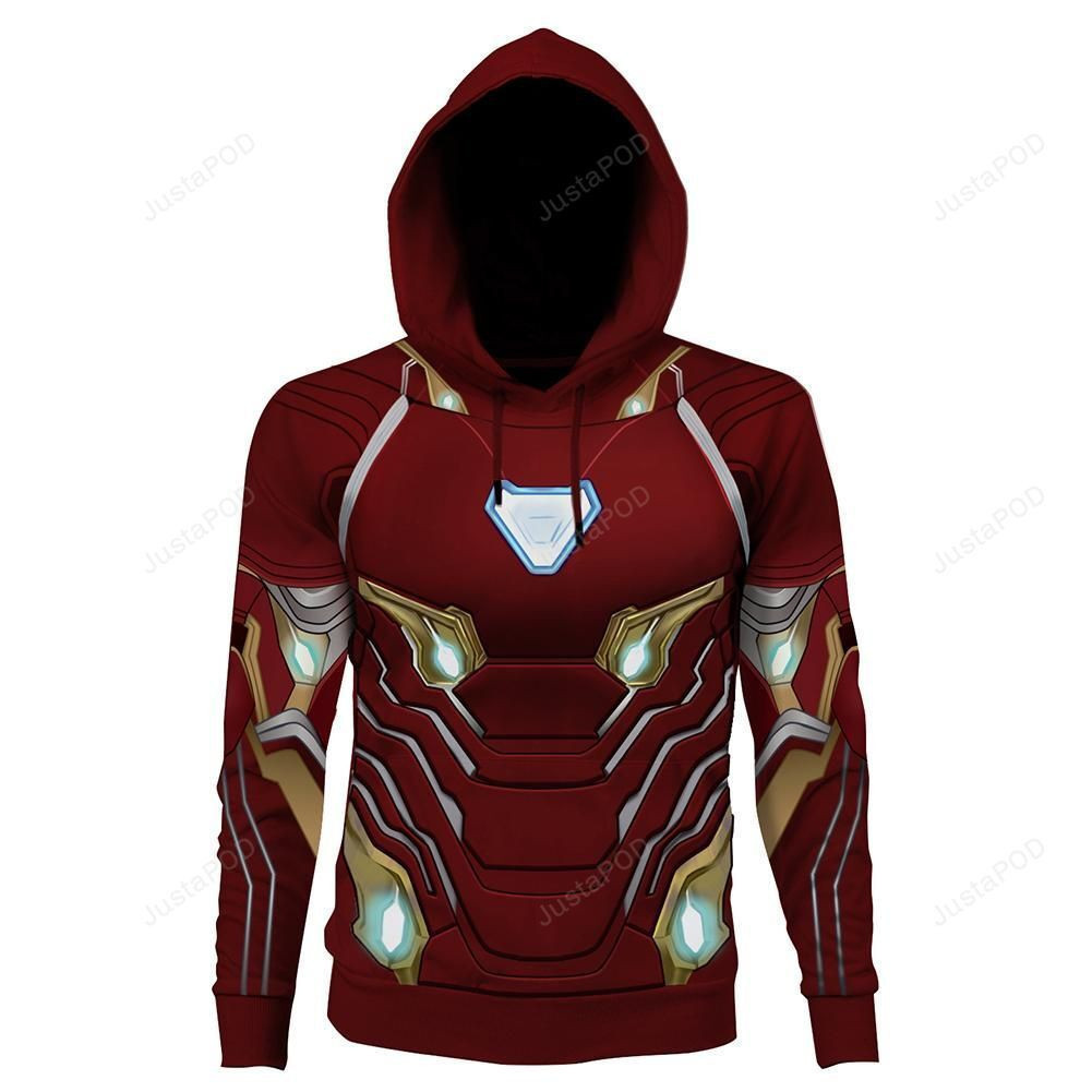 The Avengers Endgame Iron Man Cosplay 3D All Over Print Hoodie & Zip Hoodie