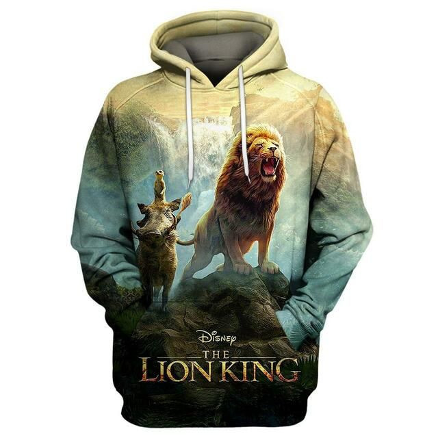 The Lion King The King Roaring 3d Hoodie Zip Hoodie
