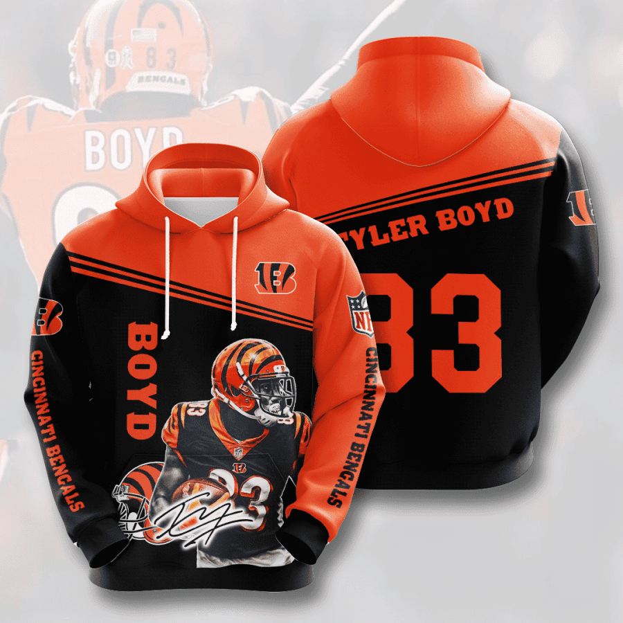 Cincinnati Bengals 3D All Over Print Hoodie & Zip Hoodie