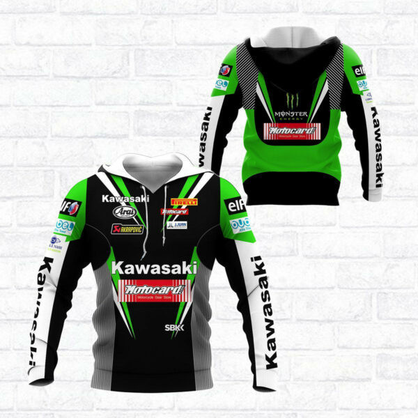 Kawasaki Shirt 248, 3d Hoodie Zip Hoodie 522