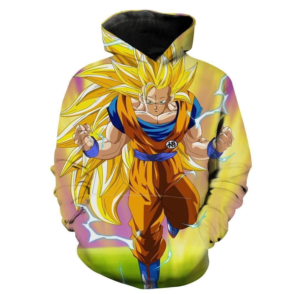 Super Saiyan 3 Goku 3D All Over Print Hoodie & Zip Hoodie