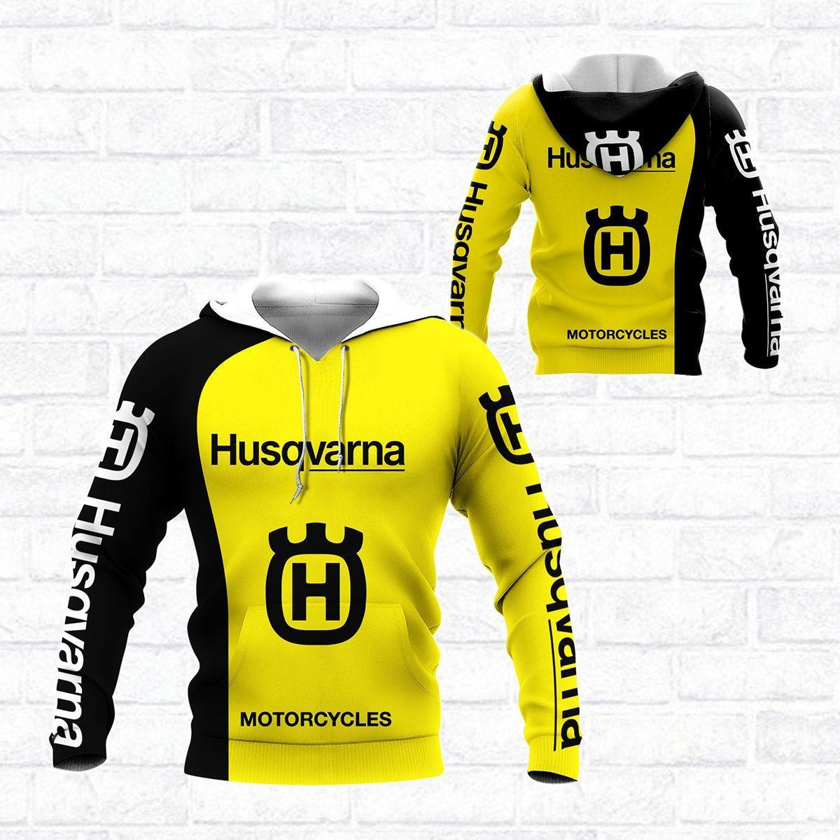 Husqvarna Motorcycles Shirt 340, 3d Hoodie Zip Hoodie