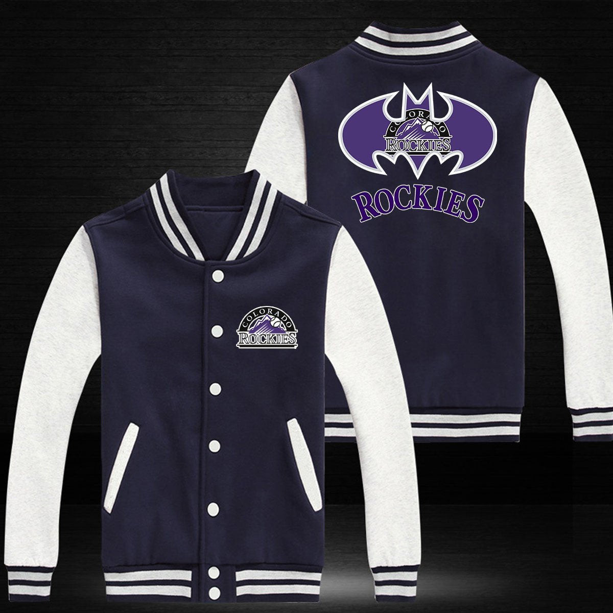 Colorado Rockies Baseball Jacket V1