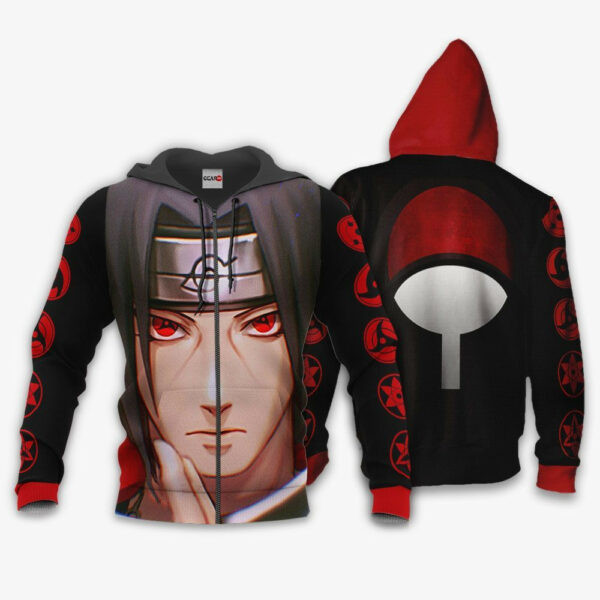 Uchiha Itachi Sharingan Eyes Anime 3k283 Cartoon 3d Hoodie Zip Hoodie 2256