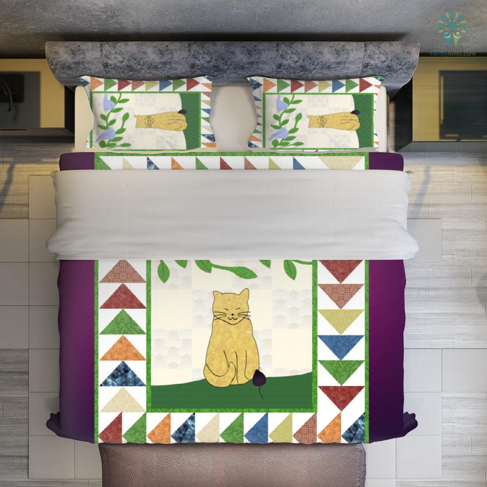 Cat Bedding Set Cartoon Cat You Kinda Pawsome Duvet Covers