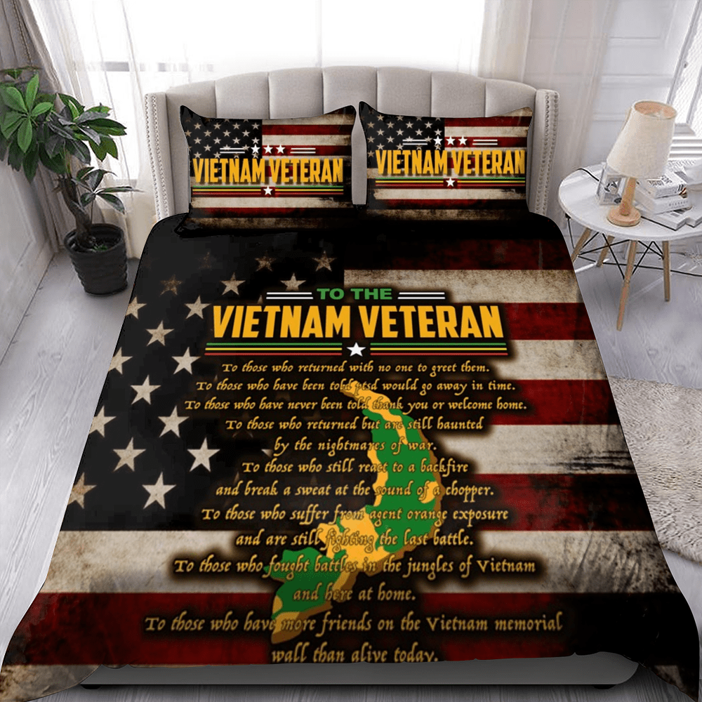 Veteran Bedding Set To The Vietnam Veteran Thank You Duvet Covers