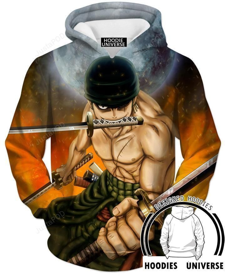 ZORO Swoword 3D All Over Print Hoodie & Zip Hoodie