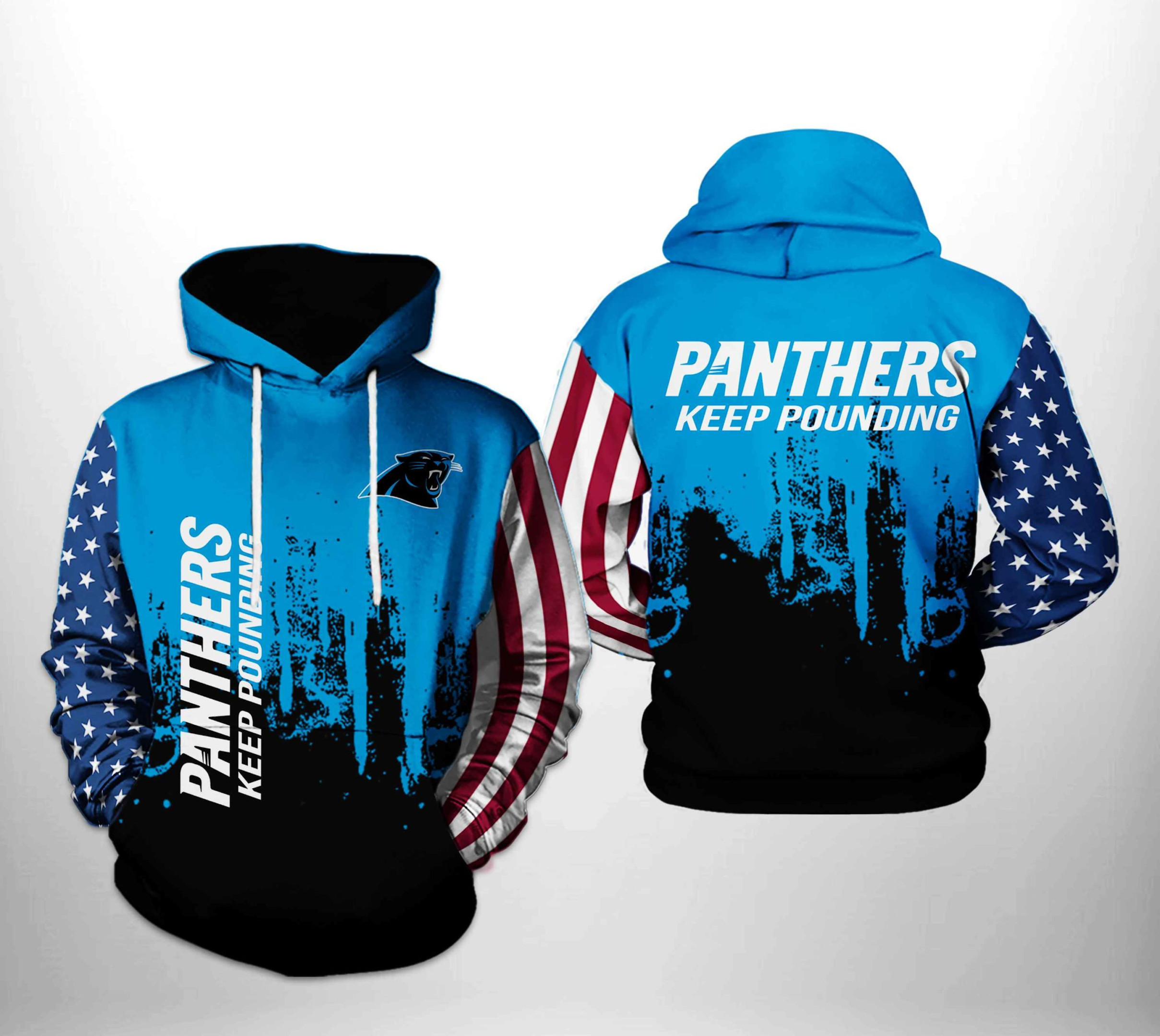 Carolina Panthers Team US 3D All Over Print Hoodie & Zip Hoodie