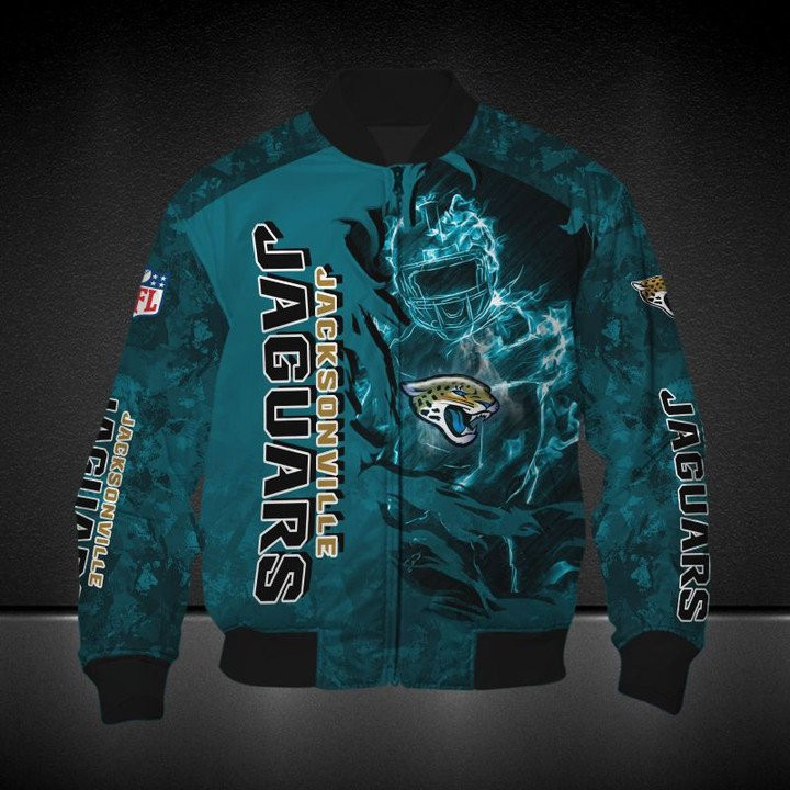 Jacksonville Jaguars Teal Bomber Jacket