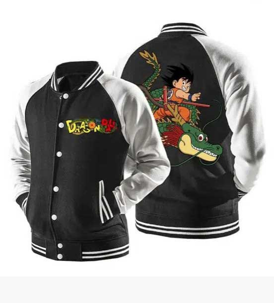 Dragon Ball Goku Riding Super Shenron Anime 1k654 Gift Lover Baseball Jacket 407
