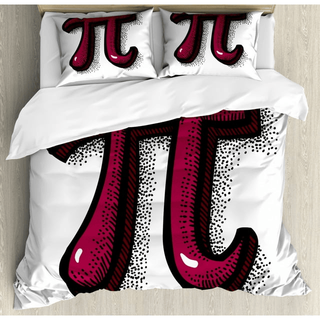 Pi Bedding Set Pi Number Symbol Mathematic Graphic Duvet Covers