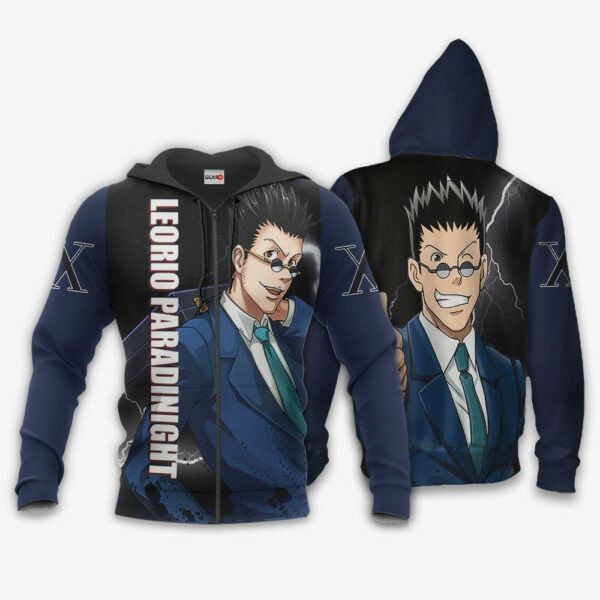 Leorio Paradinight Hunter X Hunter Anime 3k75   Cartoon 3d Hoodie Zip Hoodie 1511