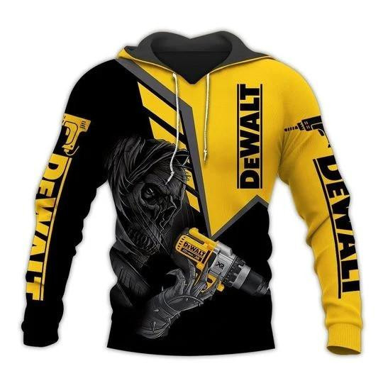 Skull Dewalt All Over Print Hoodie 443