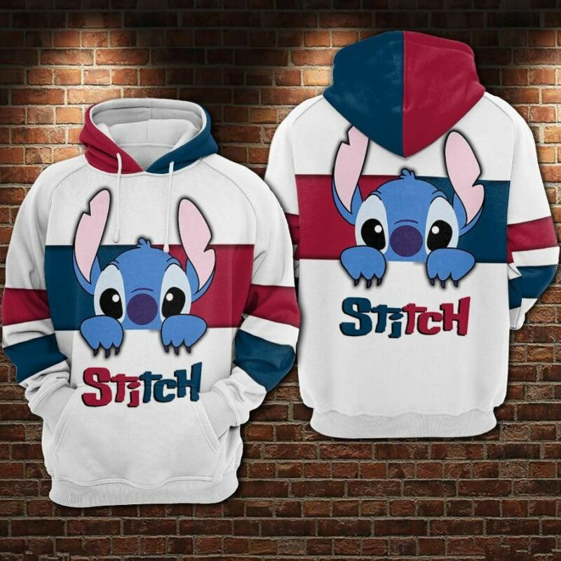 Stitch Cartoon Lilo And Stitch 8 Over Print 3d Hoodie Zip Hoodie