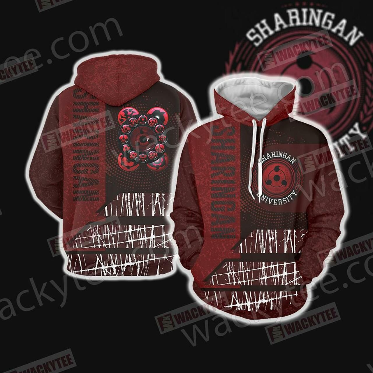 Naruto Sharingan New Unisex 3D All Over Print Hoodie & Zip Hoodie