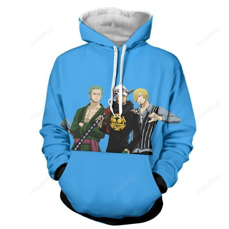 ZORO LAW SANJI 3D All Over Print Hoodie & Zip Hoodie