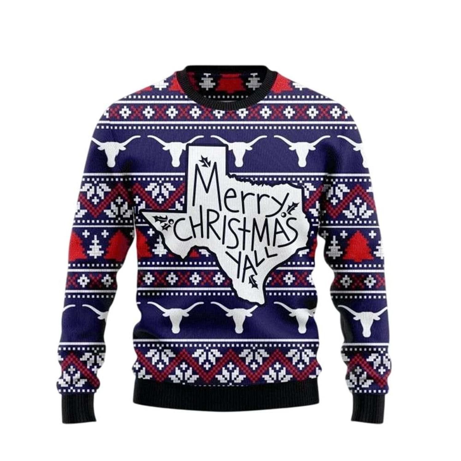 Merry Christmas Yall Ugly Christmas Sweater