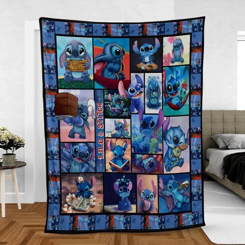 Stitch Fleece Sherpa Blanket