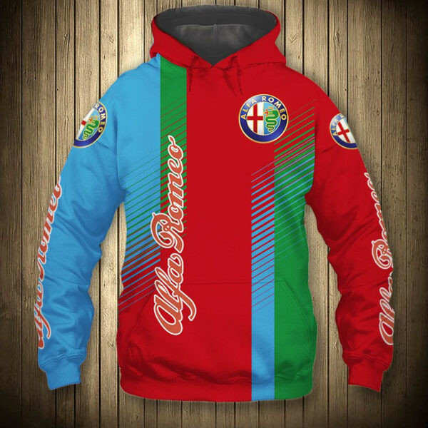 Alfa Romeo Car 6k978 Cartoon 3d Hoodie Zip Hoodie 1430