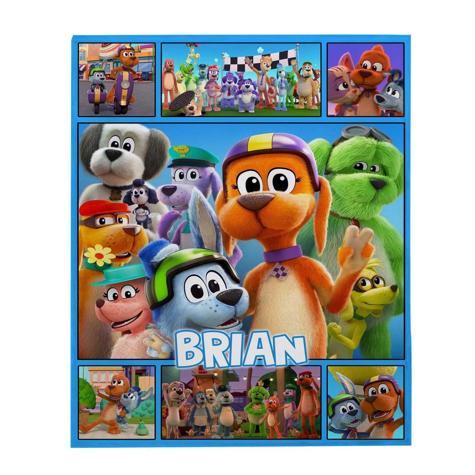 Personalized Go Dog Go Blanket Go Dog Go Fleece Sherpa Blanket