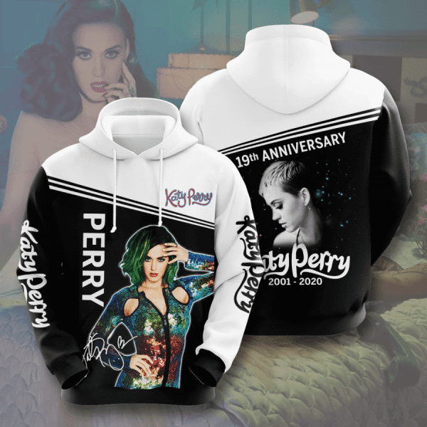 Katy Perry 19th Anniversary 2001 2020 Signature Design Gift For Fan Custom 3d Hoodie All Over Printed Hoodie