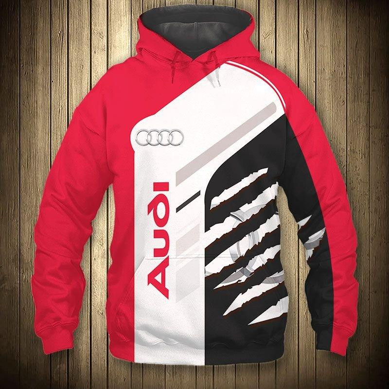 Audi Luxury Sport Car 5k447 Cartoon 3d Hoodie Zip Hoodie