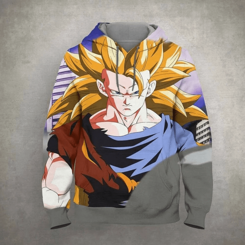 Goku Cartoon Dragon Ball 28 Over Print 3d Hoodie Zip Hoodie