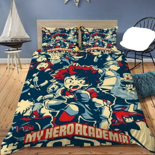 My Hero Academia Bedding Set Izuku Midoriya And Characters Vintages Duvet Covers