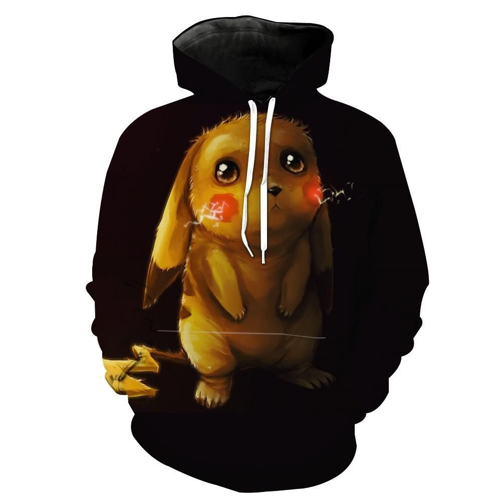 Pokemon Pokemon 3Sad Pikachu 3D All Over Print Hoodie & Zip Hoodie