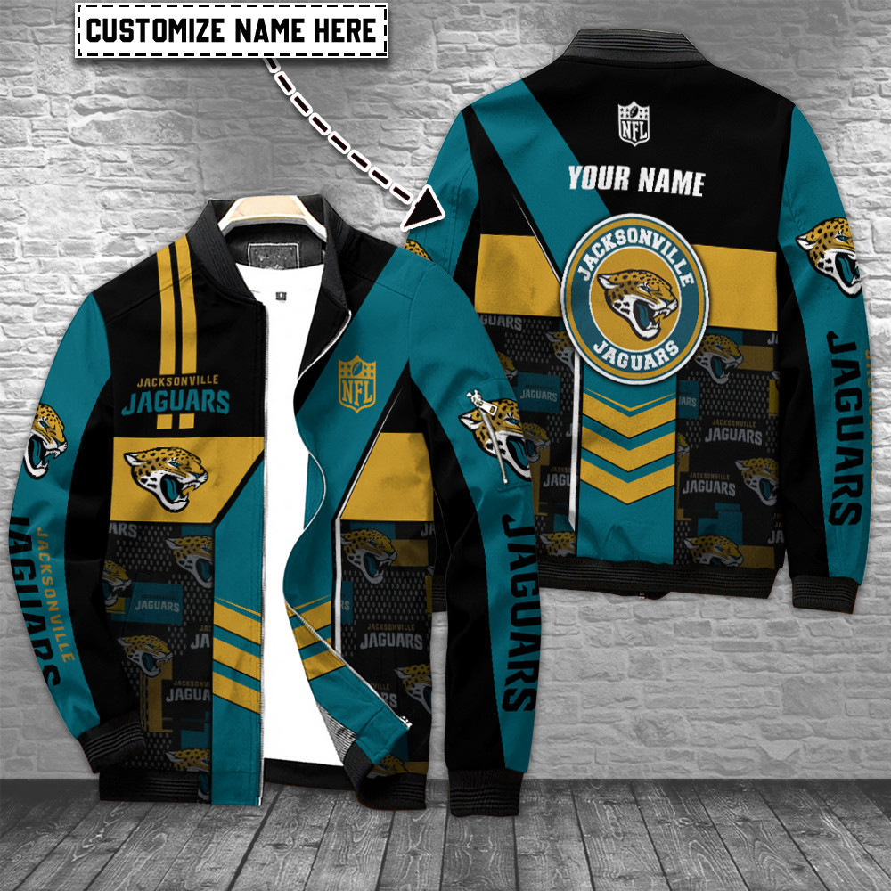 Jacksonville Jaguars Personalized Bomber Jacket BG733