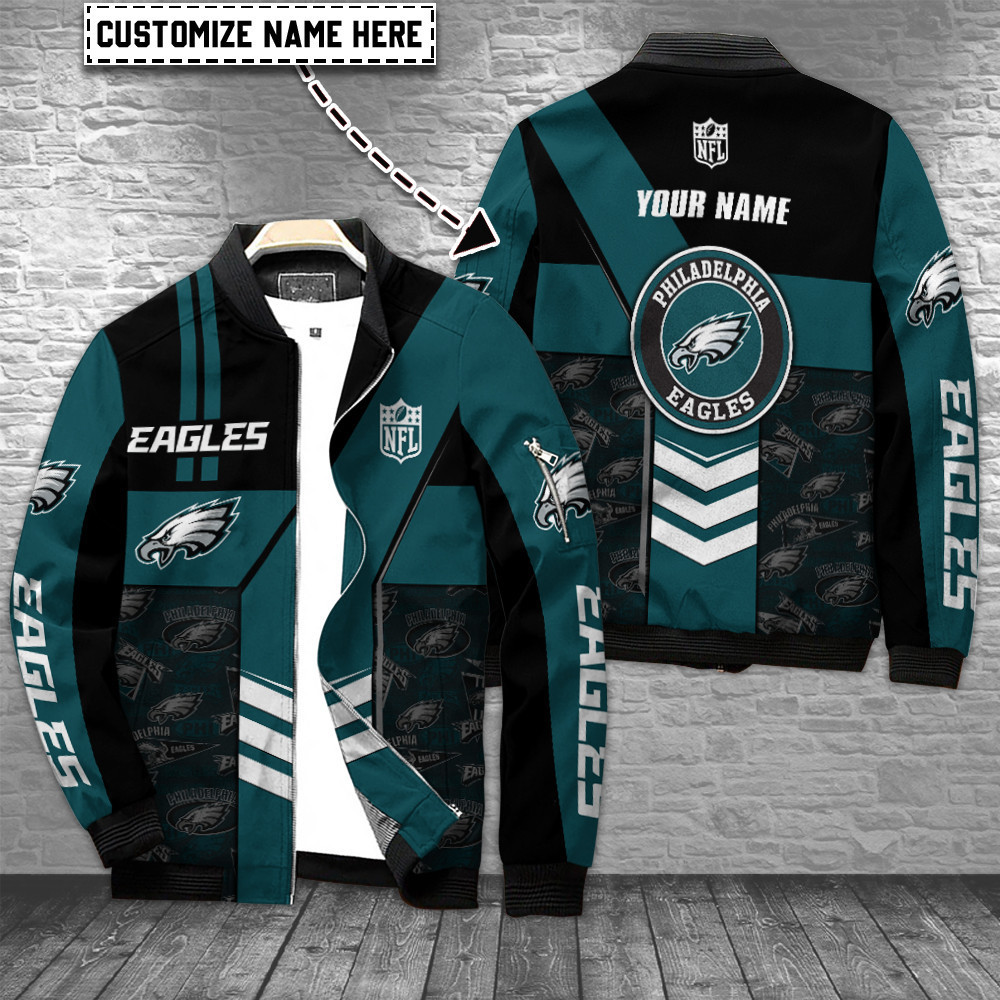 Philadelphia Eagles Personalized Bomber Jacket BG732