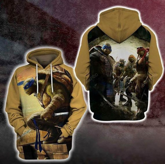 Teenage Mutant Ninja Turtles Lovers 3d All Over Print Raglan Hoodie Zip Up Hoodie