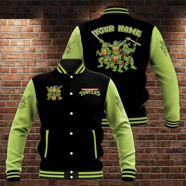 Teenage Mutant Ninja Turtles Personalized Name Baseball Jacket 369 Gift Lover Baseball Jacket 84