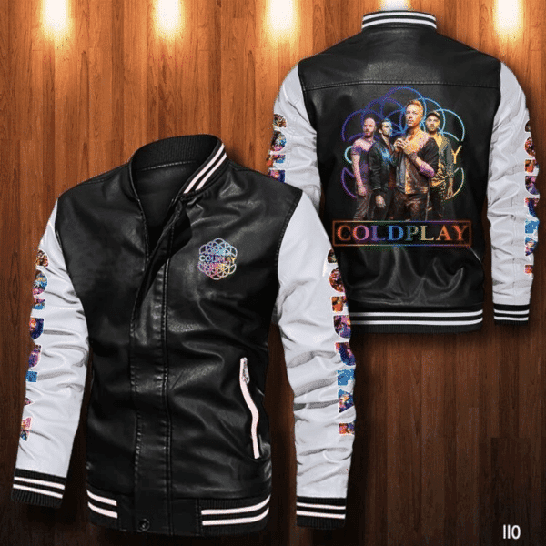 Coldplay Songs Music Band Thank You For The Memories 5k633 Gifts Lover Leather Bomber Jacket 33