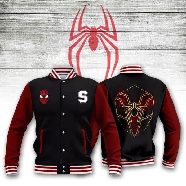 Spider-man Marvel Comics, Spiderman Logo Baseball Jacket 07