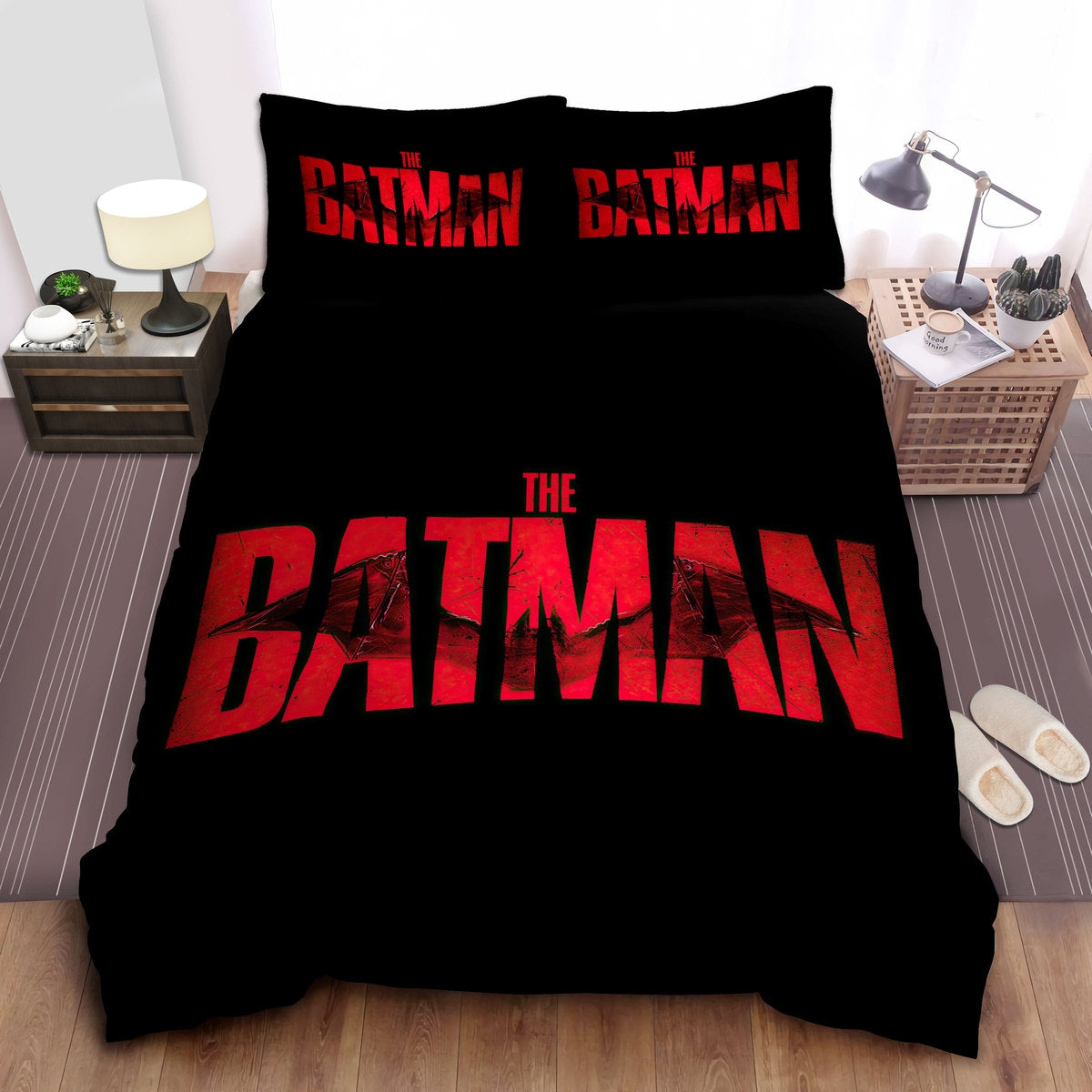 Batman Bedding Set DC The Batman Movie Poster Duvet Covers Black