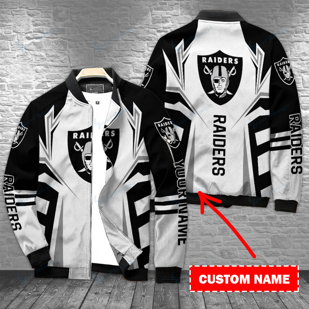 Las Vegas Raiders Personalized Bomber Jacket BG430