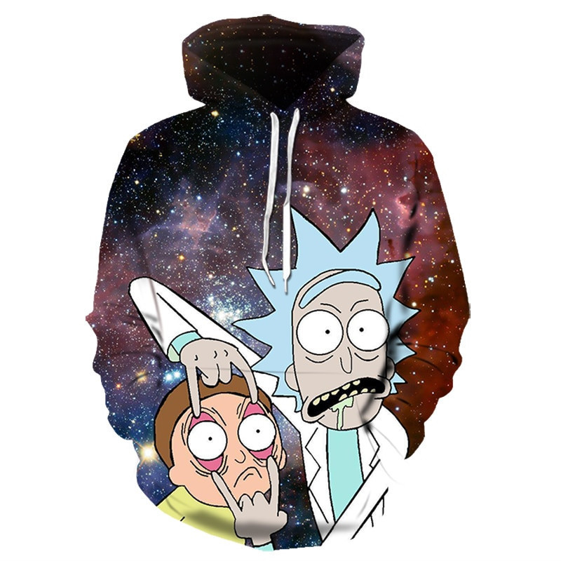 Anime Rick And Morty 3D All Over Print Hoodie & Zip Hoodie