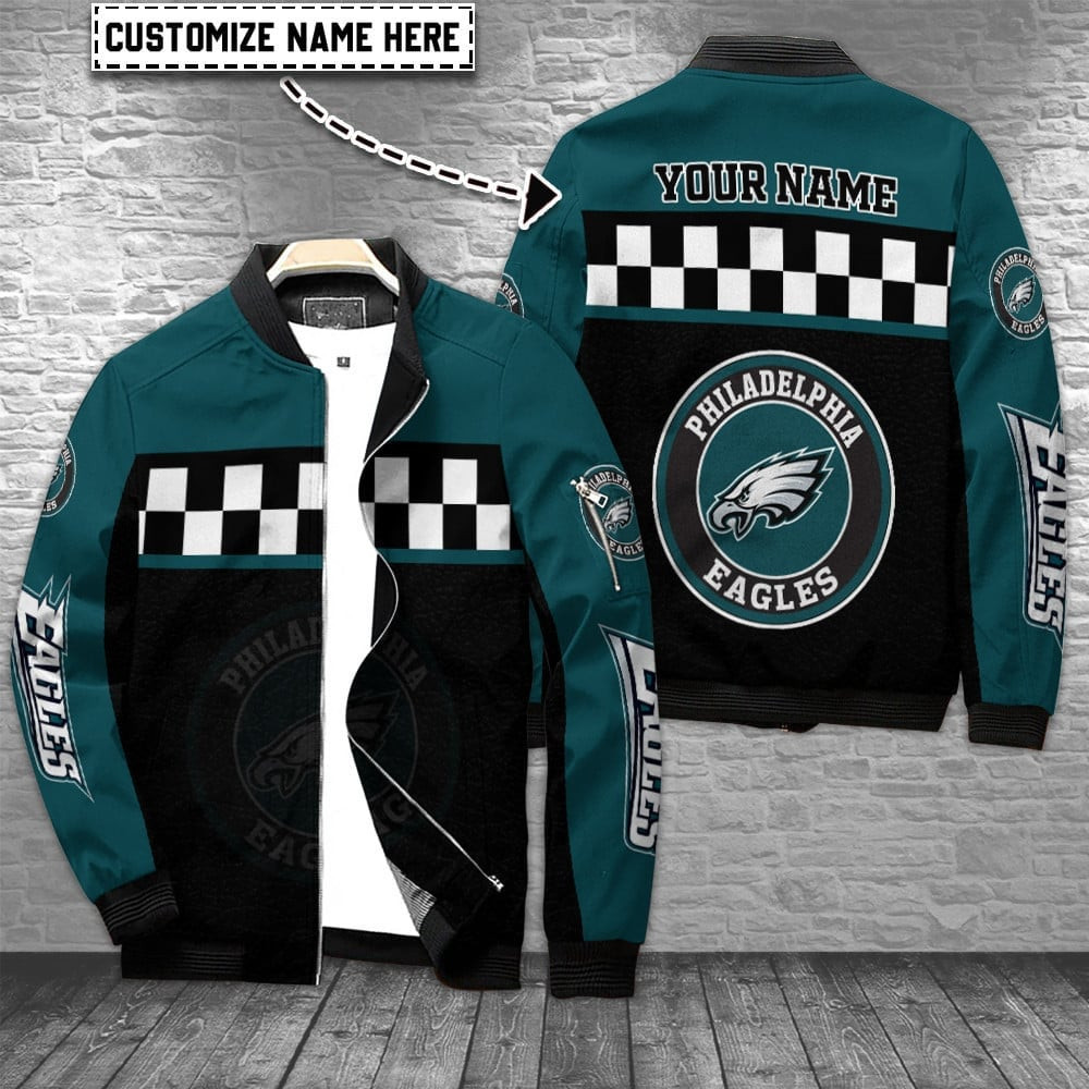Philadelphia Eagles Personalized Bomber Jacket BG678