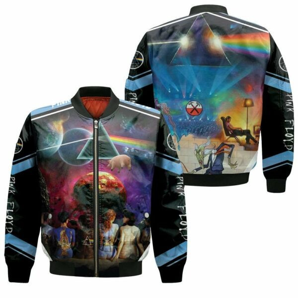 Pink Floyd Women Back Cover Bomber Jacket 95