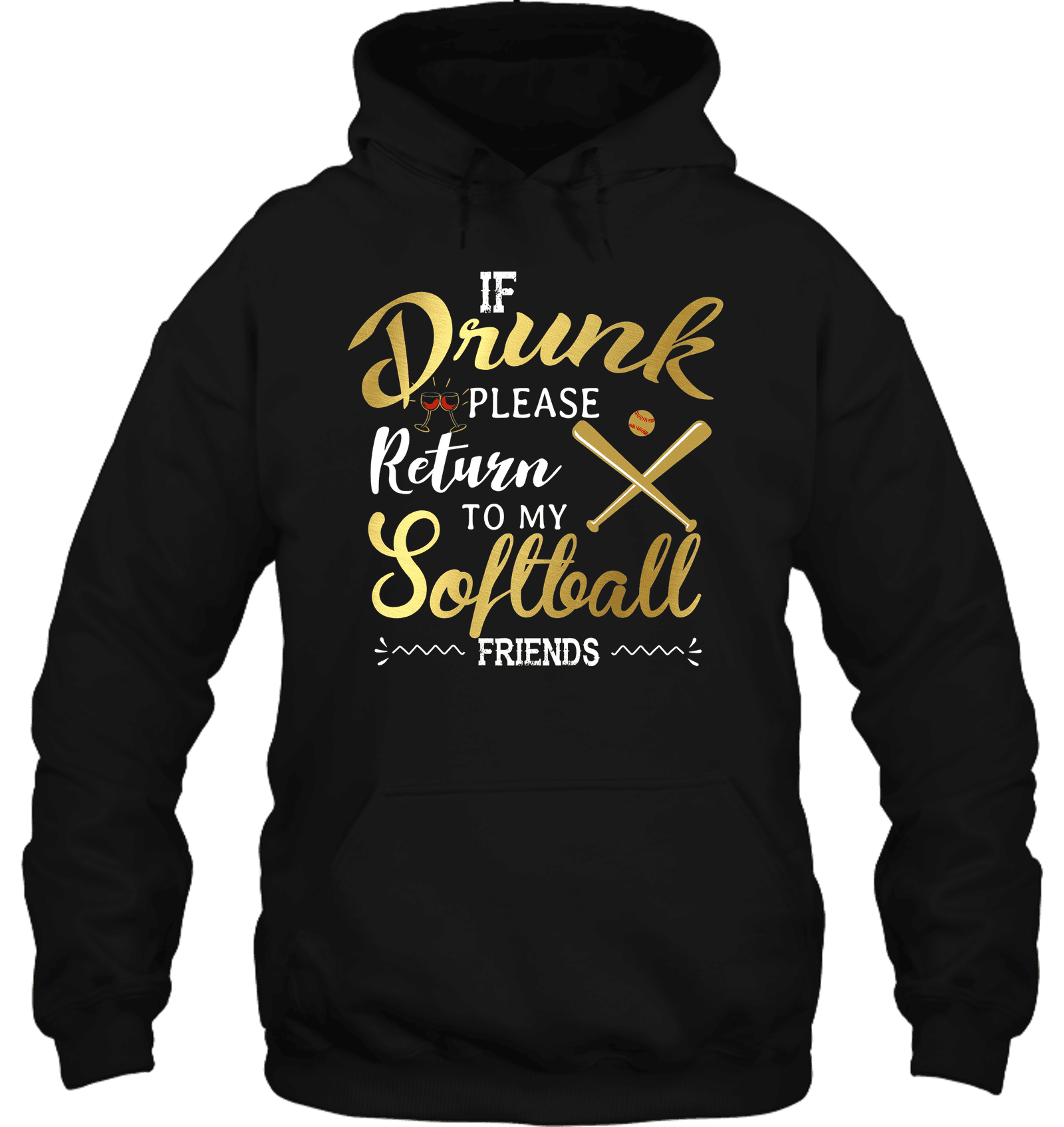 If Drunk Please Return To My Softball Friends 3D All Over Print Hoodie & Zip Hoodie