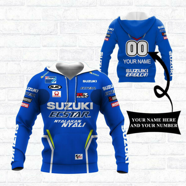 Custom Name Number Suzuki Ecstar Shirt 416, 3d Hoodie Zip Hoodie 1100