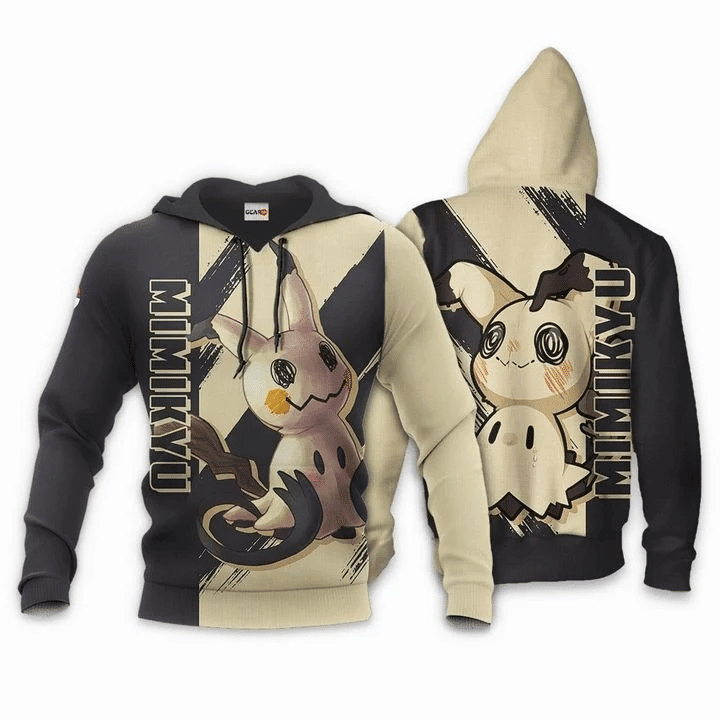 Pokemon Mimikyu 3d Hoodie Zip Hoodie